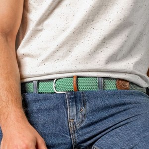 Ceinture tressée golf green - t2