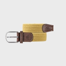 Ceinture tressée jaune curry - t1