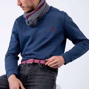 Ceinture tressée rose magenta - t2