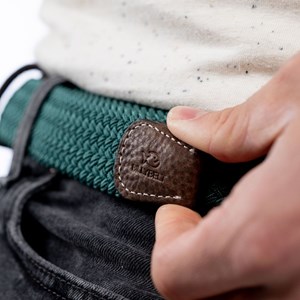 Ceinture tressée pin vert - t1