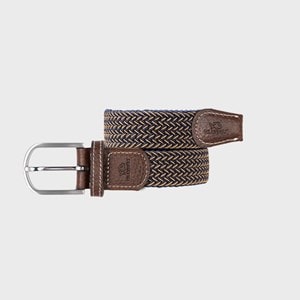 Ceinture tressée havane - t0