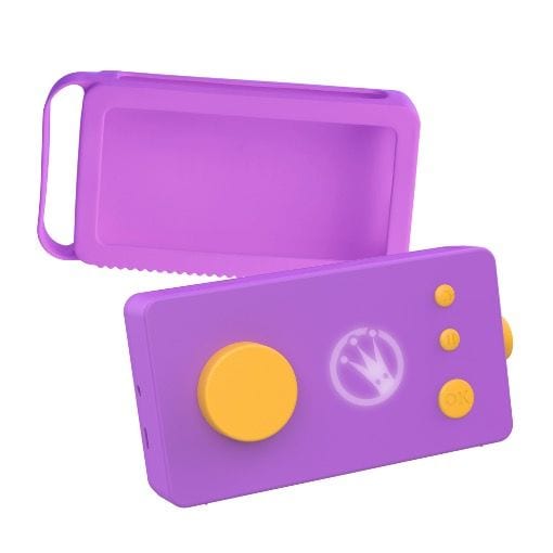 Lunii Ma Fabrique à Histoires Modèle 3 + Casque Octave + Coque Odile Orange - Conteuse Interactive 3-8 Ans
