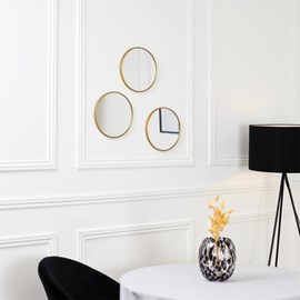 Lot de 3 miroirs diam 26cm