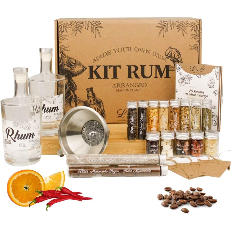 Kit diy rhum arrangé maison