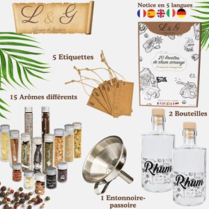 Kit diy rhum arrangé maison