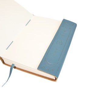 Grimoire en cuir elément eau