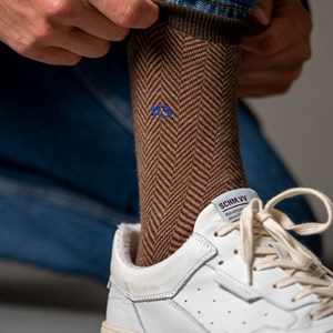 Chaussettes chevron marmotte