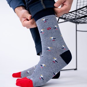 Chaussettes à motifs animaux goéland