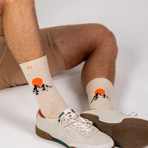 Chaussettes à motifs mont blanc