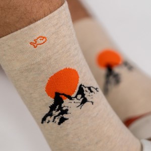 Chaussettes à motifs mont blanc