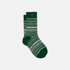 Chaussettes jacquard vert