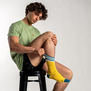 Chaussettes en coton épais cambridge