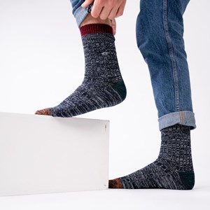 Chaussettes en coton épais cendrée