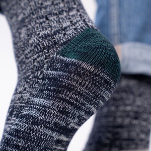 Chaussettes en coton épais cendrée