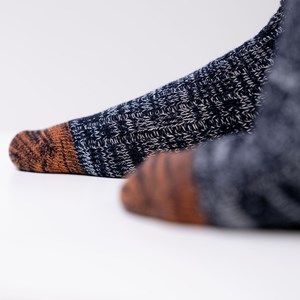 Chaussettes en coton épais cendrée
