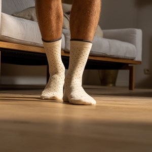 Chaussettes square ecru