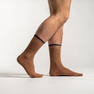 Chaussettes square brown