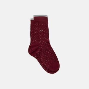 Chaussettes square bordeaux