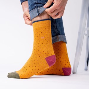 Chaussettes square safran