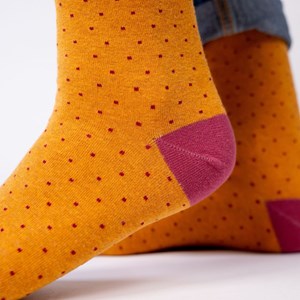 Chaussettes square safran