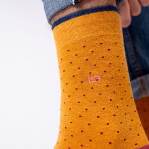Chaussettes square safran