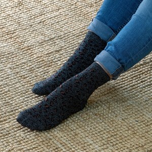 Chaussettes léopard noir et argent