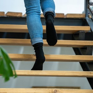 Chaussettes en laine femme noir