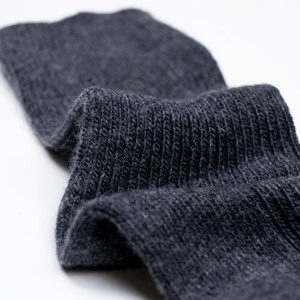 Chaussettes en laine femme gris foncé