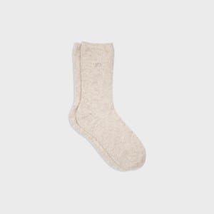 Chaussettes en laine femme beige