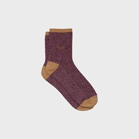 Chaussettes vintage bordeaux