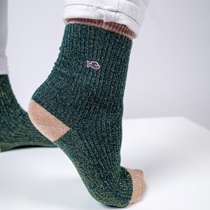 Chaussettes vintage vert