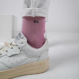 Chaussettes vintage rose