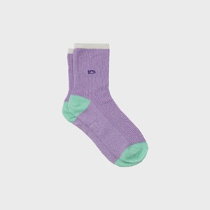 Chaussettes vintage lilas