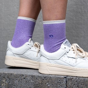 Chaussettes vintage lilas