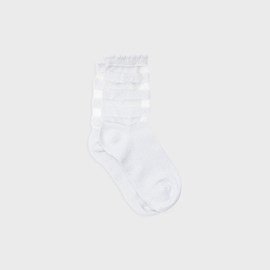 Chaussettes transparentes blanc