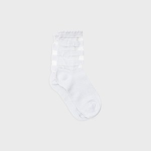 Chaussettes transparentes blanc