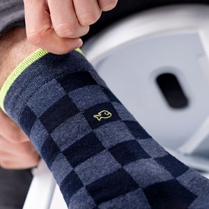 Chaussettes carreaux hunaudières