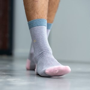 Chaussettes rayées lotus