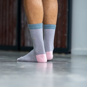 Chaussettes rayées lotus