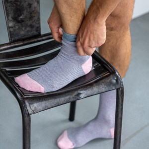 Chaussettes rayées lotus