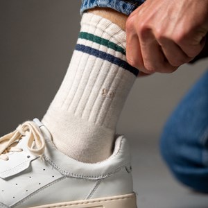 Chaussettes retro chinée