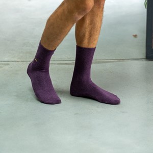 Chaussettes unies deep purple