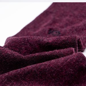 Chaussettes unies bordeaux