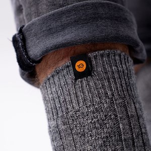 Chaussettes en laine gris