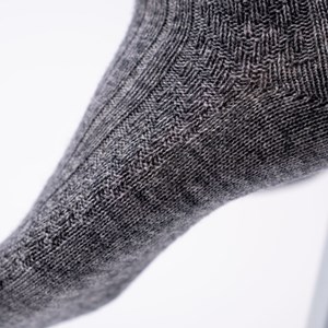 Chaussettes en laine gris