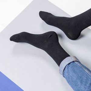 Chaussettes en bambou noir