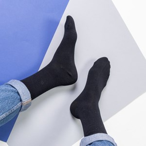 Chaussettes en bambou noir