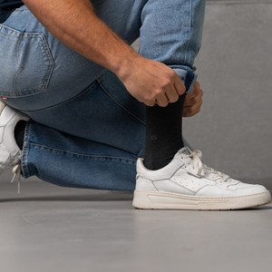 Chaussettes en bambou gris