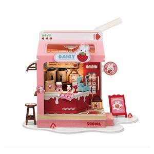 Maison miniature strawberry milk box
