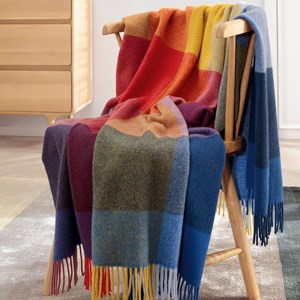 Plaid laine et cachemire clarence